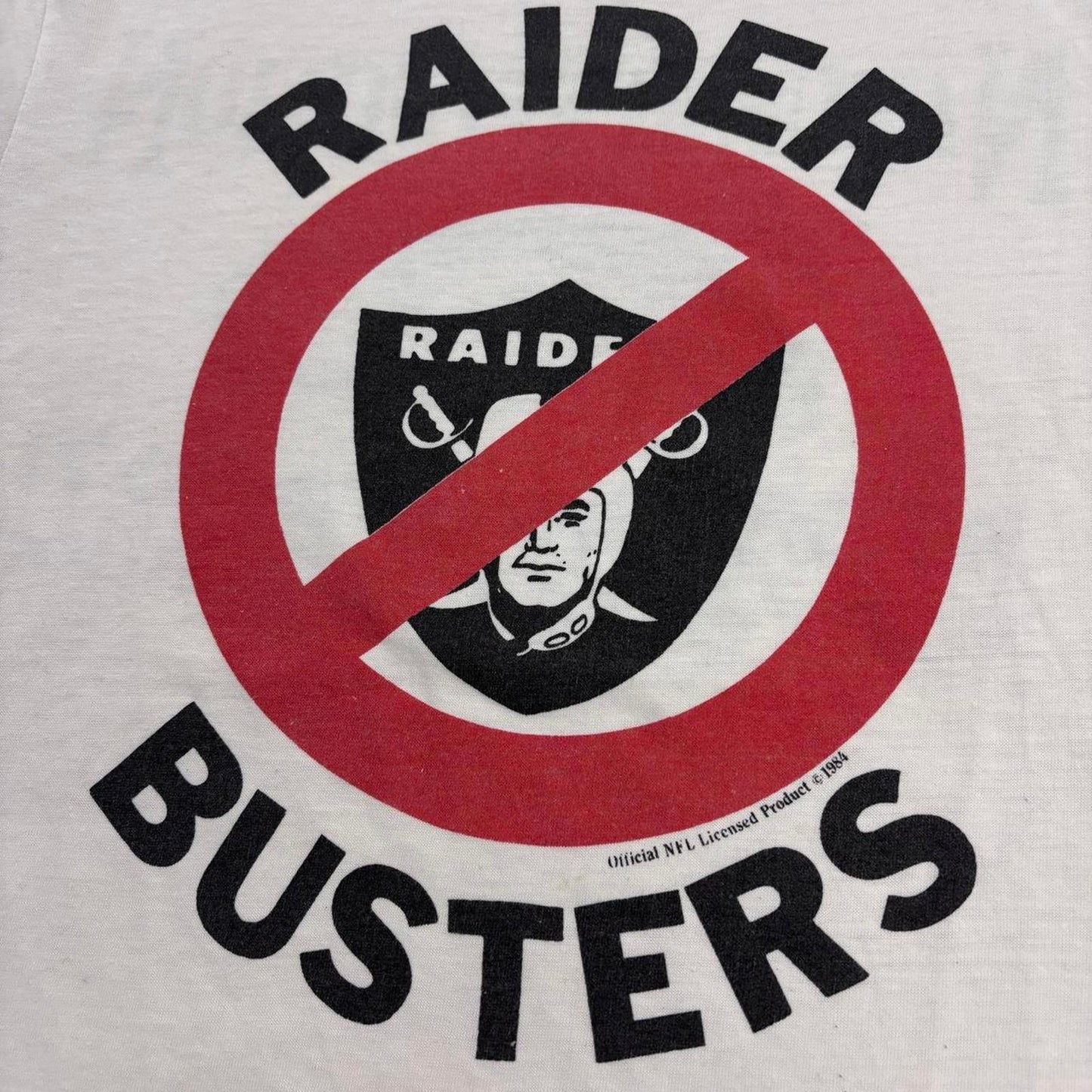 Vintage 80s USA Seattle Seahawks Raider busters NFL American Football t-shirt