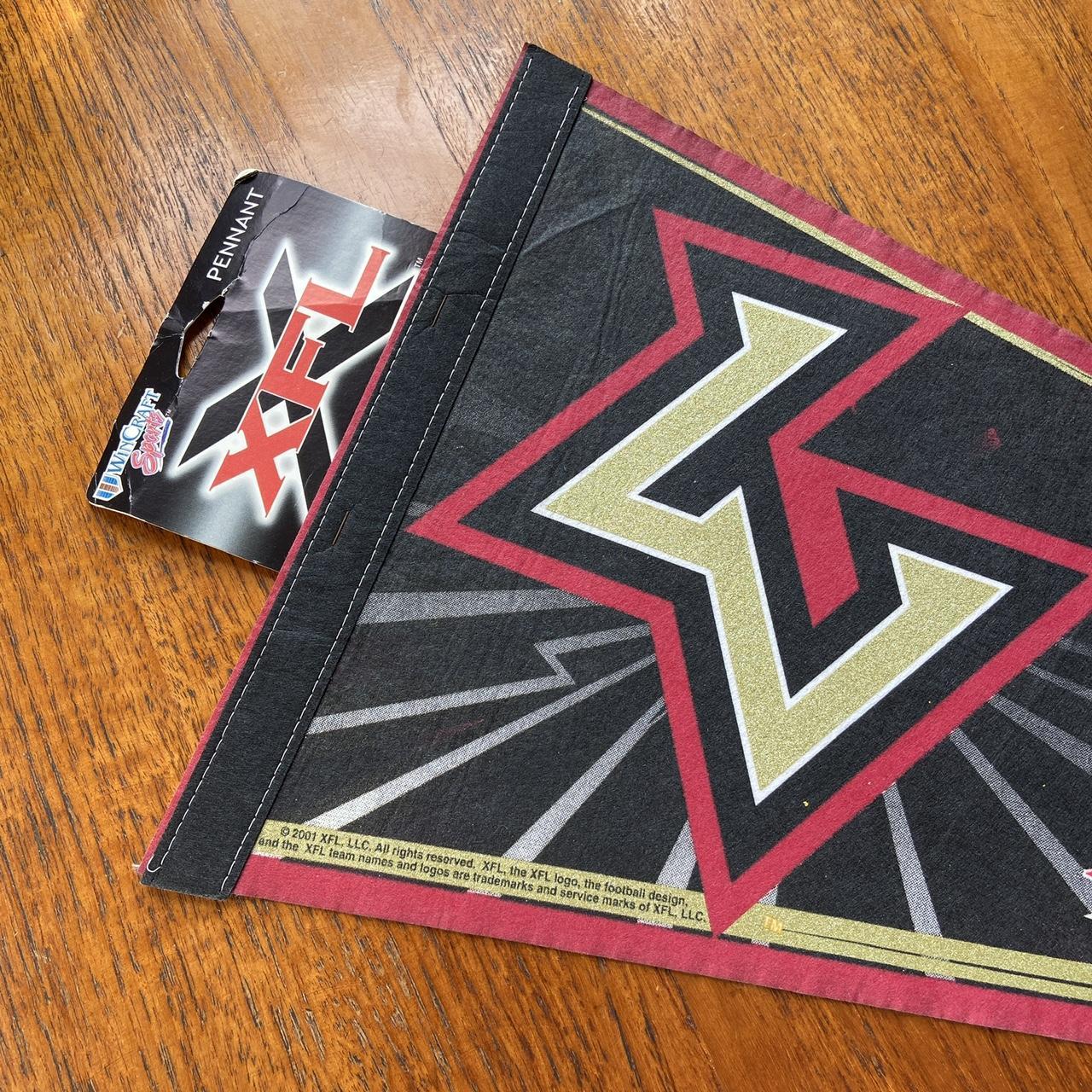 Vintage Y2K 2000s USA Las Vegas Outlaws XFL American Football felt pennant