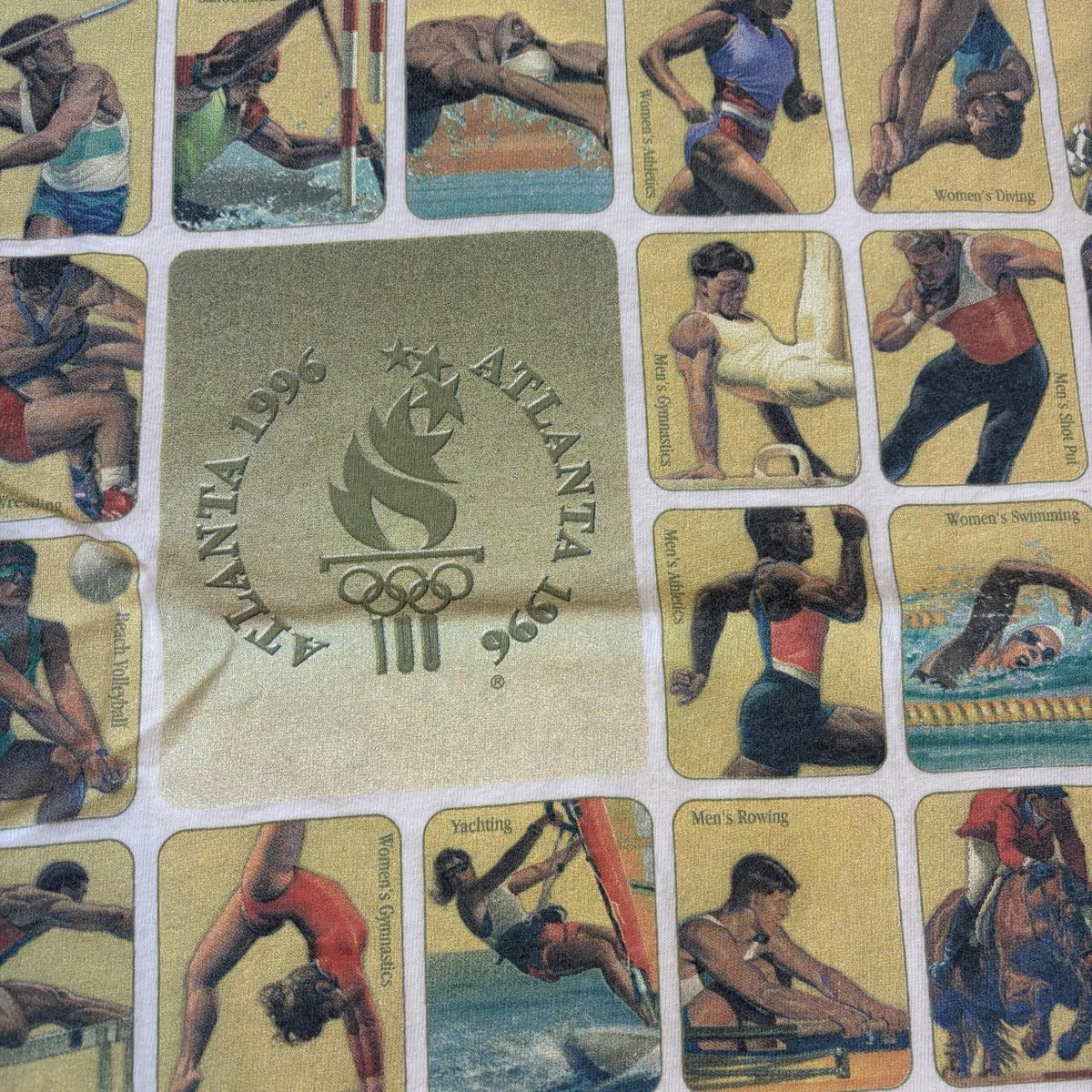 Vintage 90s USA Atlanta Olympics summer games athletics t-shirt