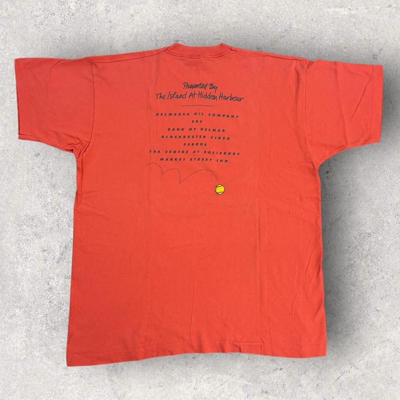 Vintage 90s USA tennis tournament Ocean City Maryland graphic t-shirt