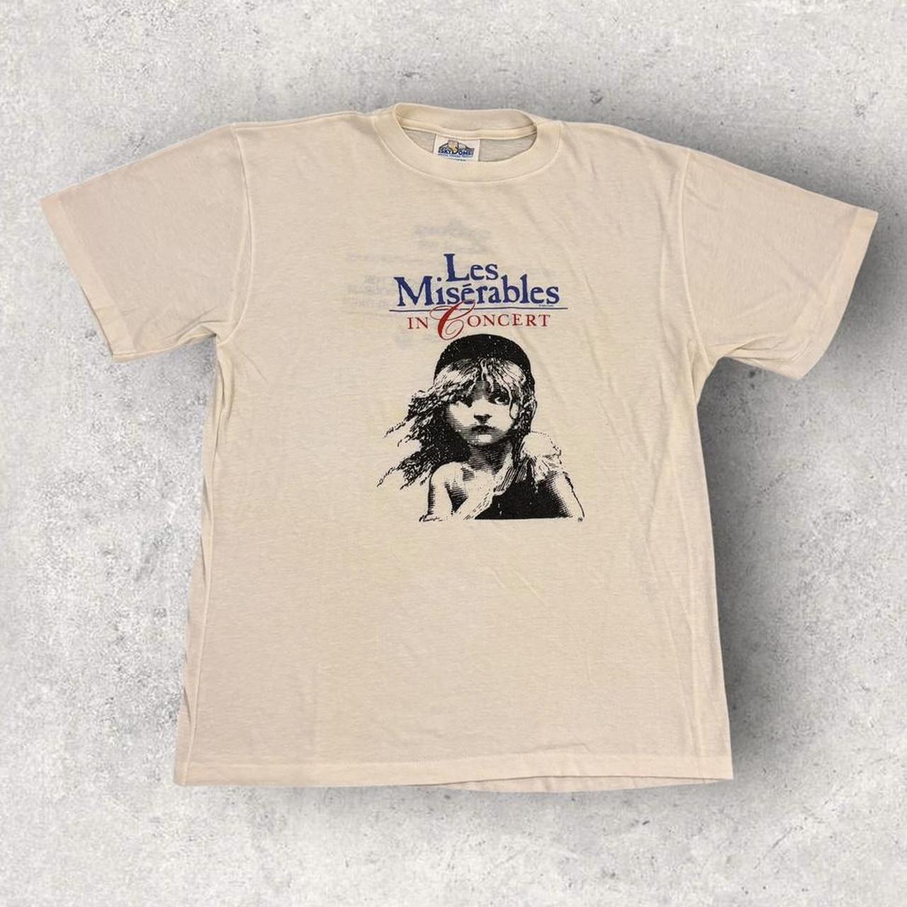 Vintage 80s Les Miserables in Concert Sky Dome Toronto Canada theatre musical graphic t-shirt