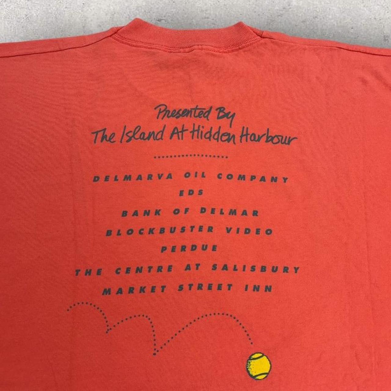 Vintage 90s USA tennis tournament Ocean City Maryland graphic t-shirt