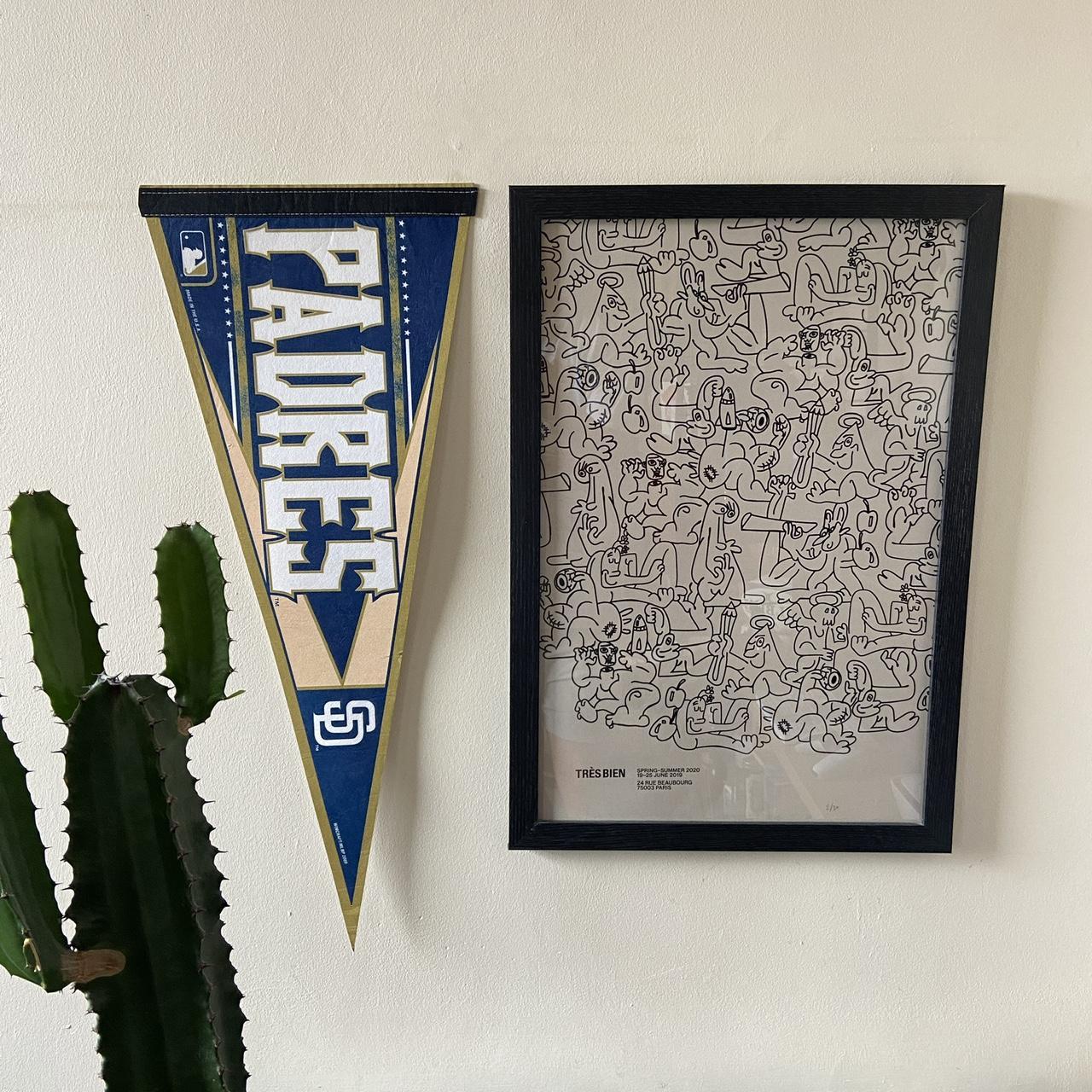 Vintage Y2K 2000s San Diego Padres baseball MLB pennant