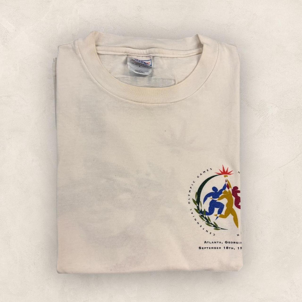 Vintage 90s USA Atlanta Olympics 1996 summer games athletics graphic t-shirt