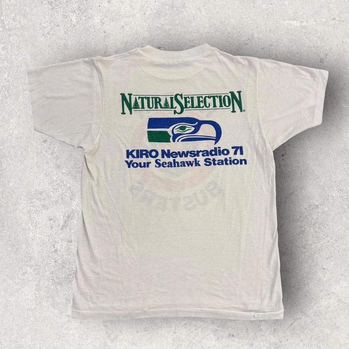 Vintage 80s USA Seattle Seahawks Raider busters NFL American Football t-shirt