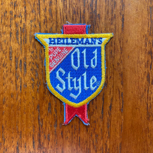 Vintage 80s USA Heileman’s old style beer alcohol embroidered patch