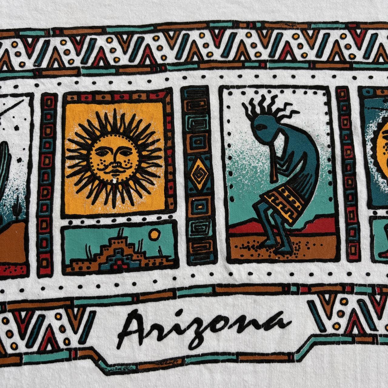 Vintage 90s USA Arizona Native American artwork souvenir t-shirt