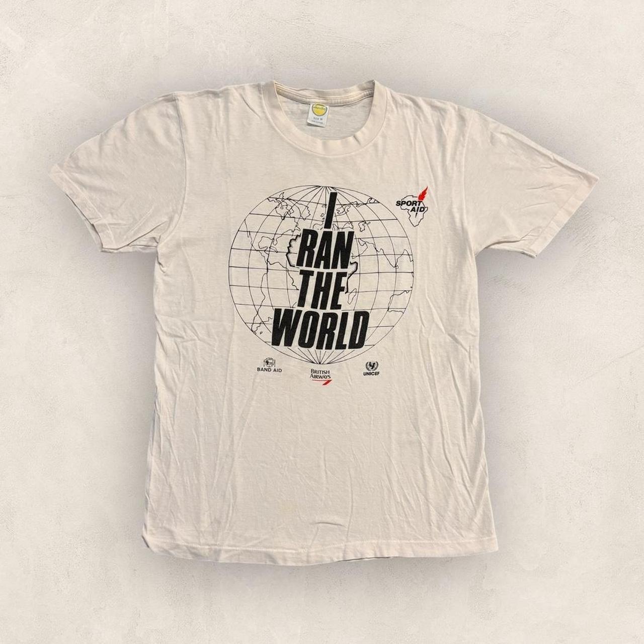 Vintage 80s USA Live Aid Sport Aid charity graphic t-shirt
