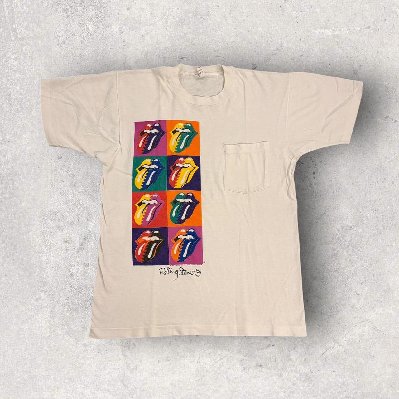 Vintage 80s USA Rolling Stones rock tour band t-shirt – Maple Leaf