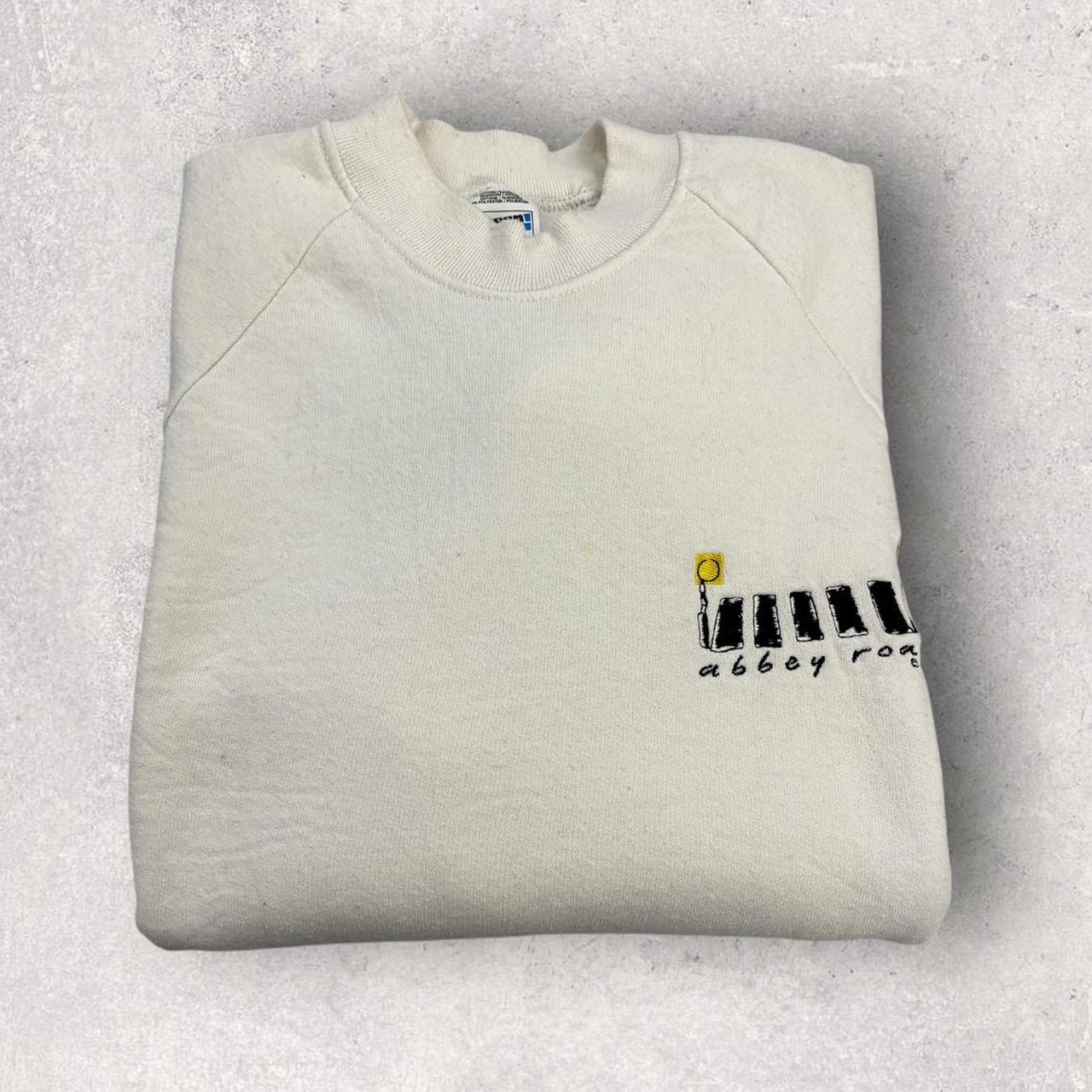 Vintage 90s The Beatles Abbey Road album reissue remastered promotional sweatshirt