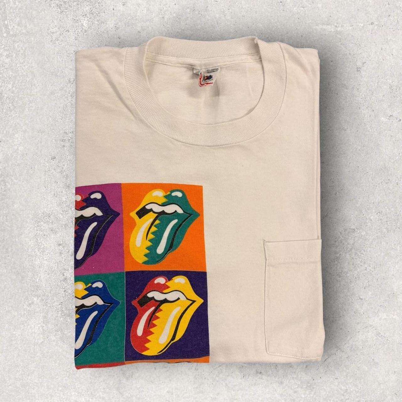 Vintage 80s USA Rolling Stones rock tour band t-shirt