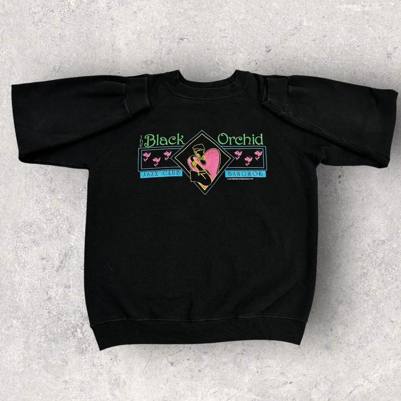 Vintage 80s Black Orchard Jazz Club Bangkok Thailand graphic sweatshirt