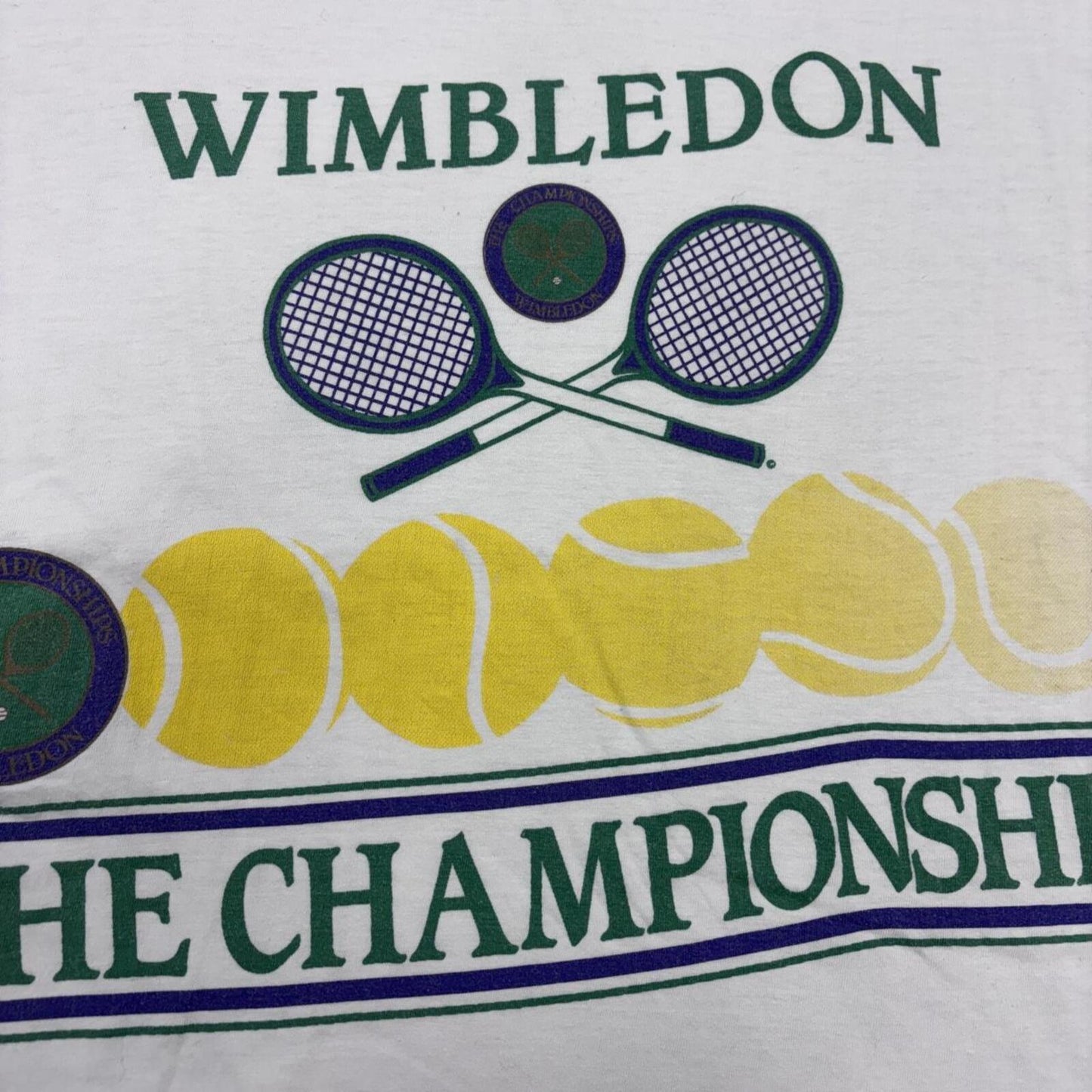 Vintage 90s Wimbledon tennis tournament the championships graphic t-shirt