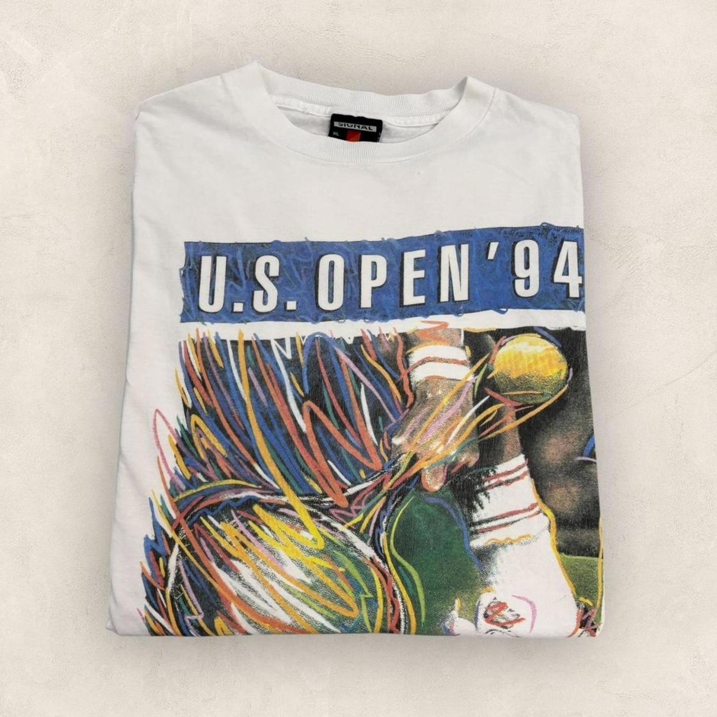 Vintage 90s US Open 94 tennis tournament ATP tour graphic t-shirt