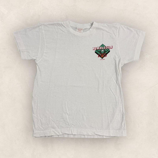 Vintage 80s Wimbledon tennis tournament 1985 graphic t-shirt
