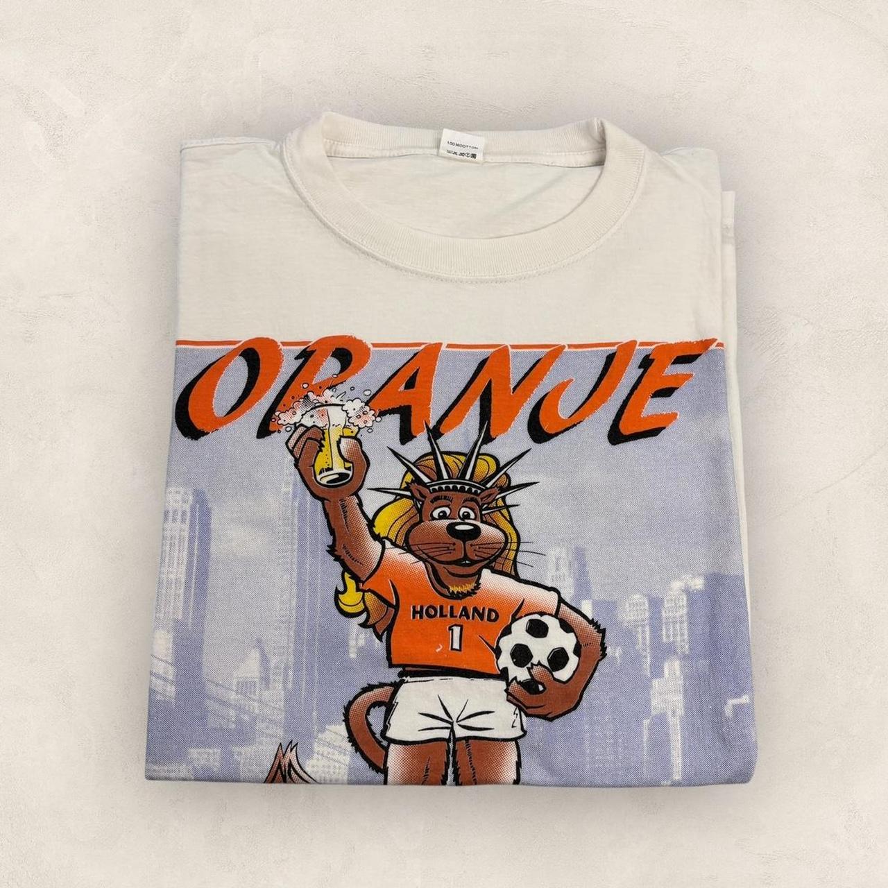 Vintage 90s USA World Cup 94 football tournament team Netherlands graphic t-shirt