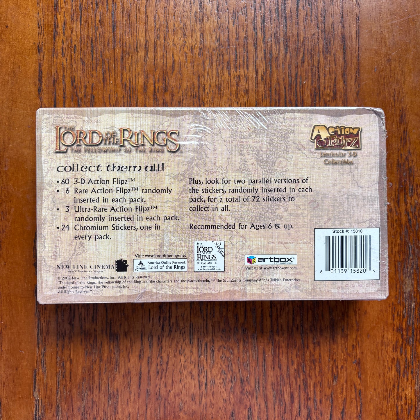 Vintage Lord of the Rings The Fellowship of the Ring Trading Cards Sealed Box