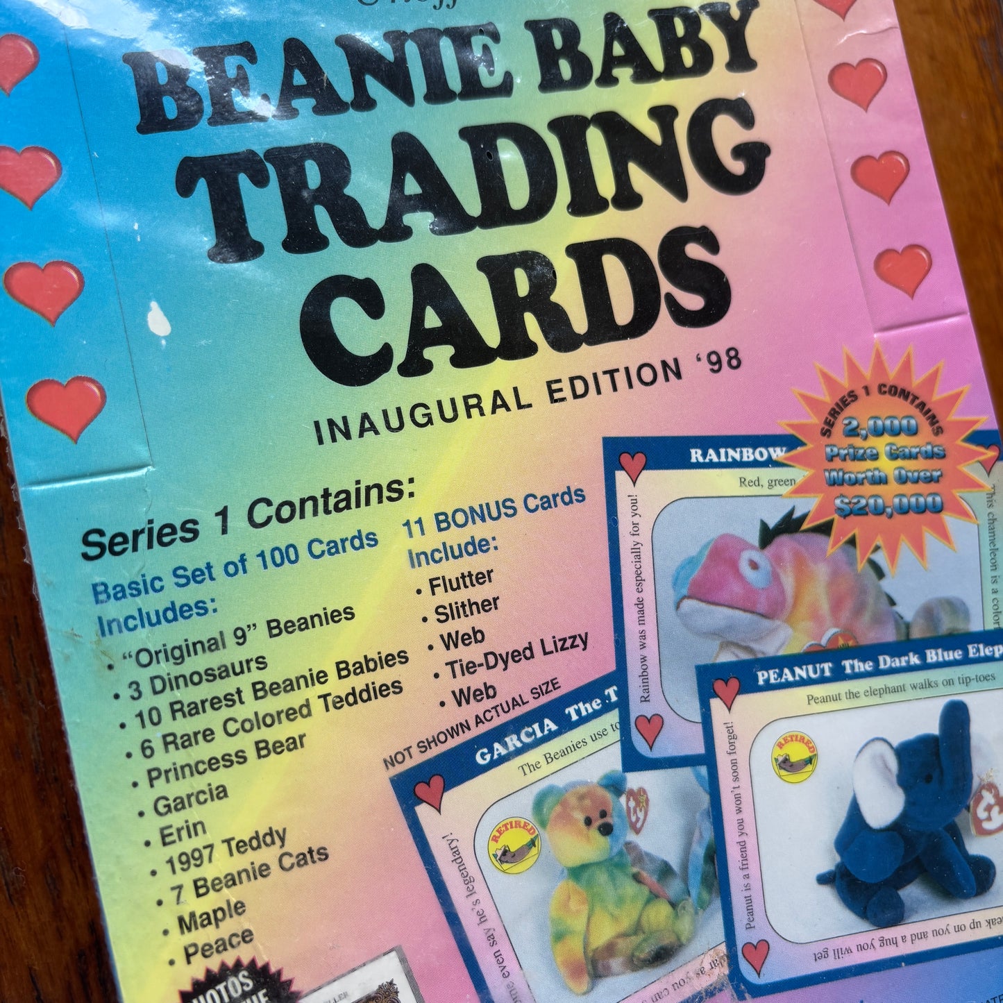 Vintage 90s USA Beanie Baby Trading Cards Sealed Box