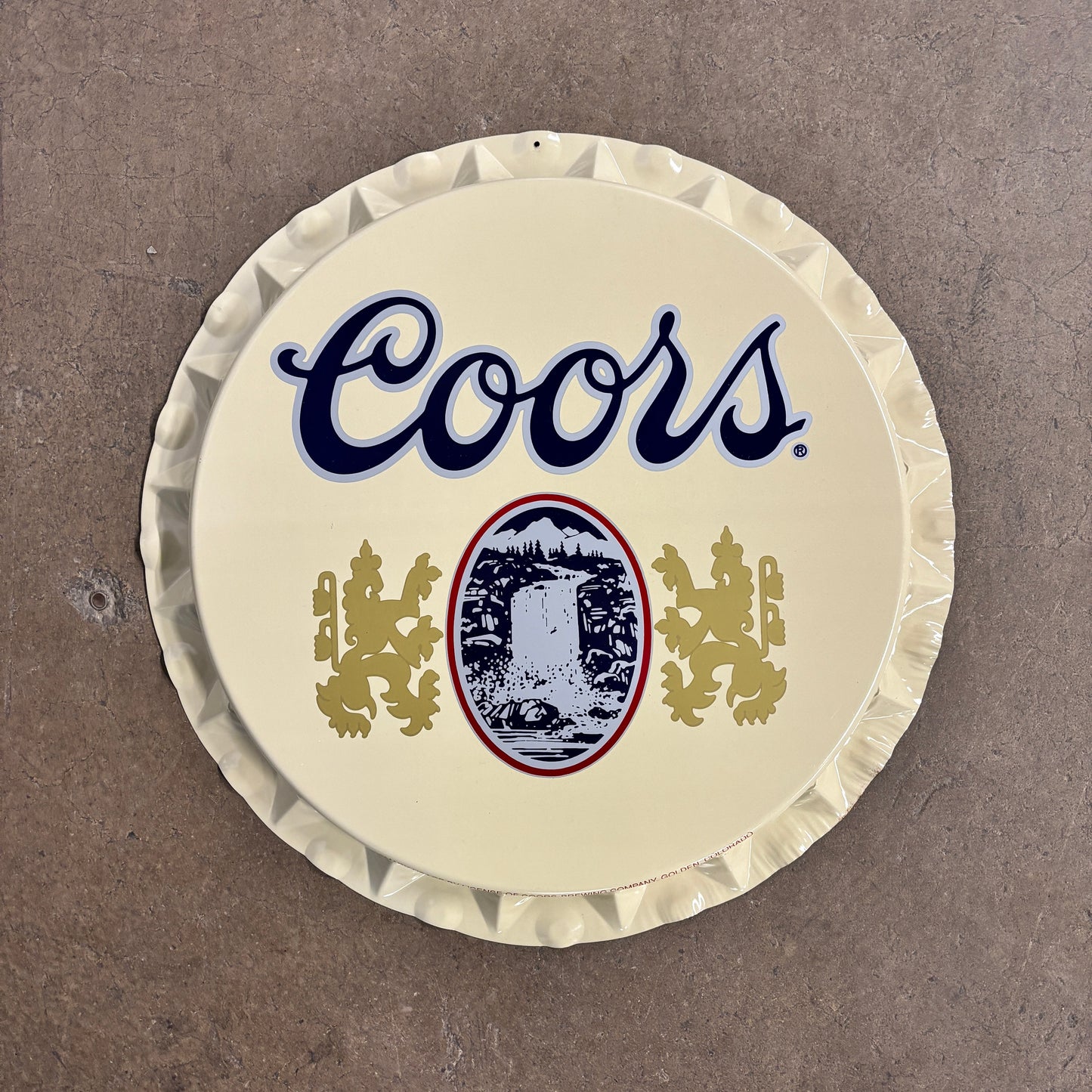 Vintage 90s USA Coors Light Metal Beer Sign