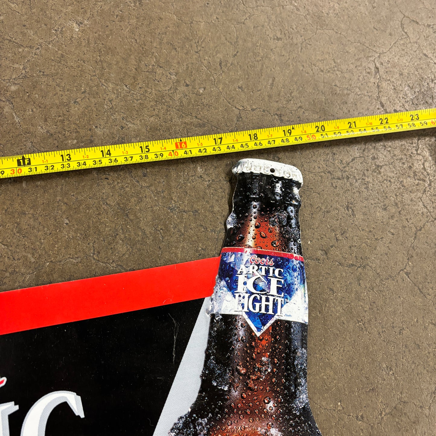 Vintage 90s USA Coors Artic Ice Metal Beer Sign