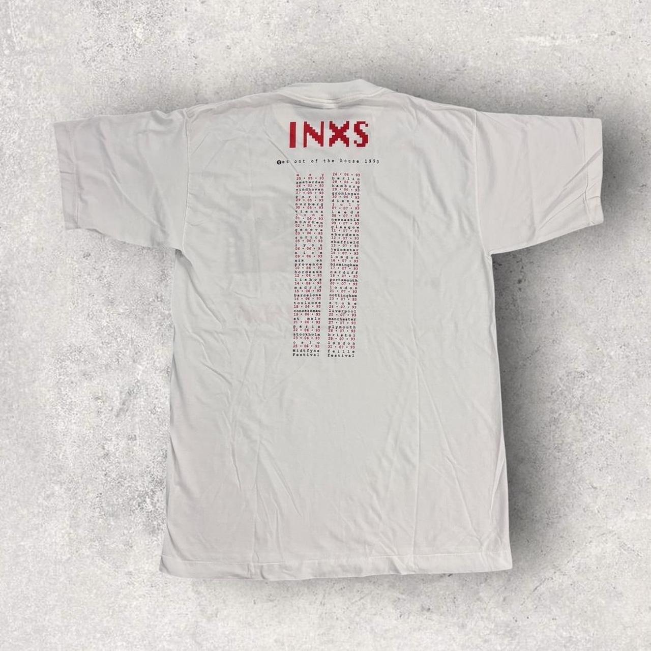 Vintage 90s USA INXS European tour rock band t-shirt