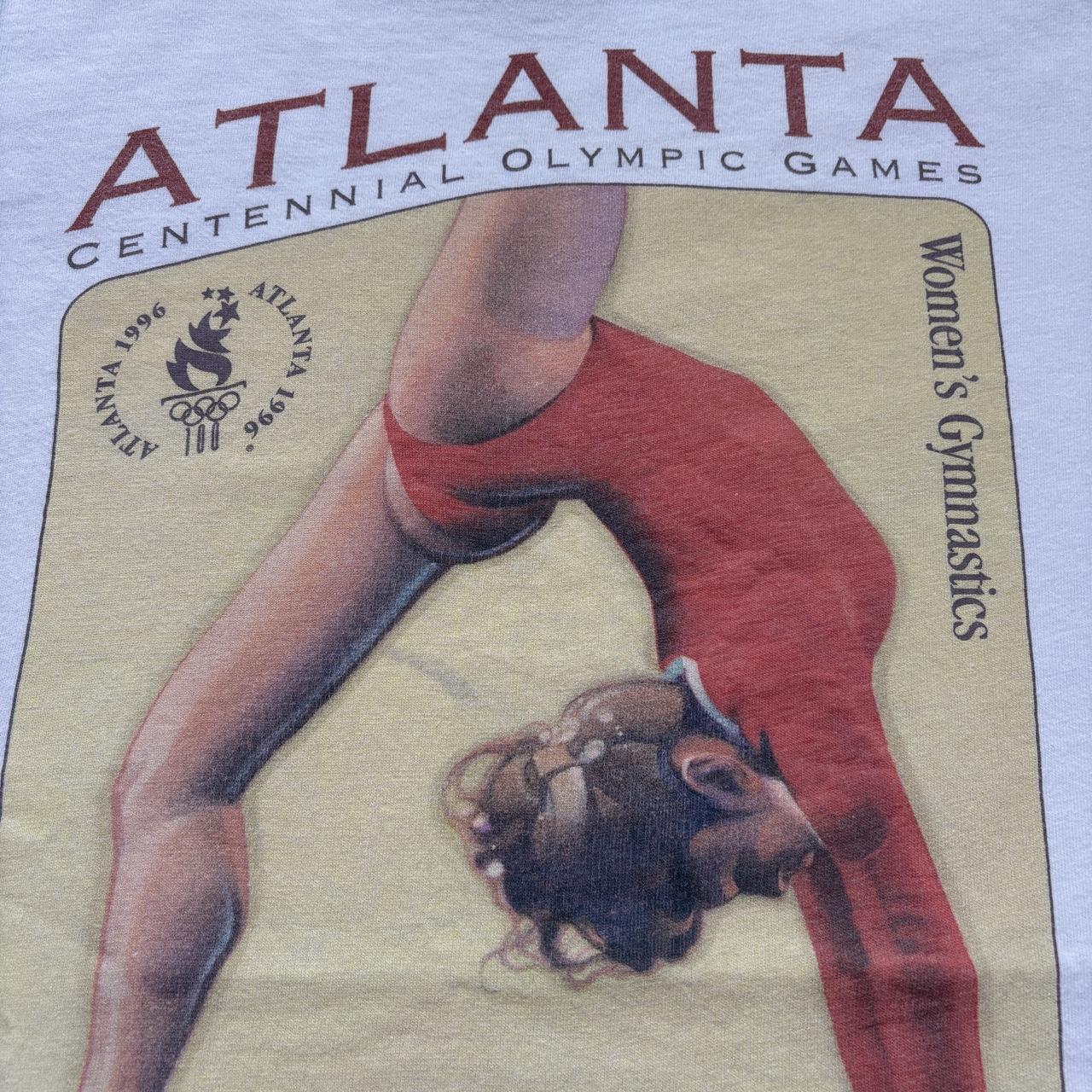 Vintage 90s USA Atlanta Olympics summer games athletics gymnastics t-shirt