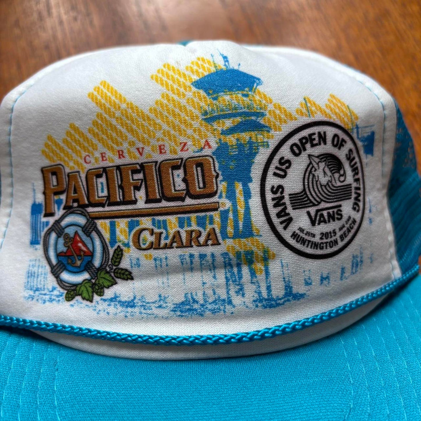 Retro style Vans US Open Surfing Huntingdon beach California graphic trucker cap