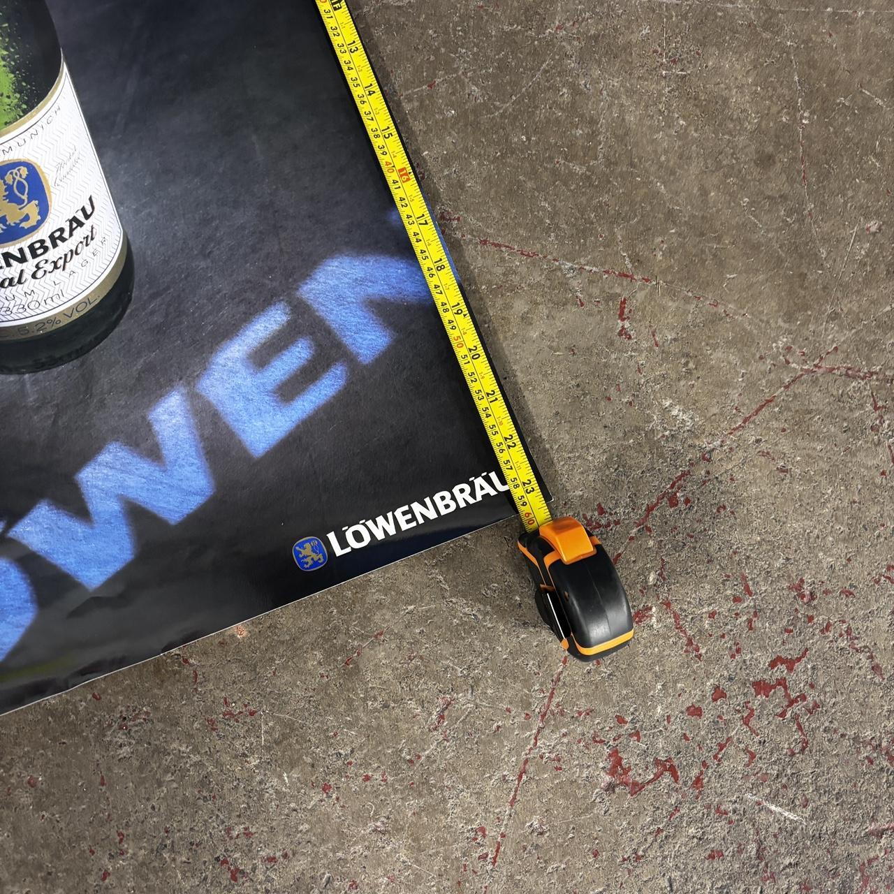 Vintage 90s Lowenbrau beer poster lager Munich Germany promotional print