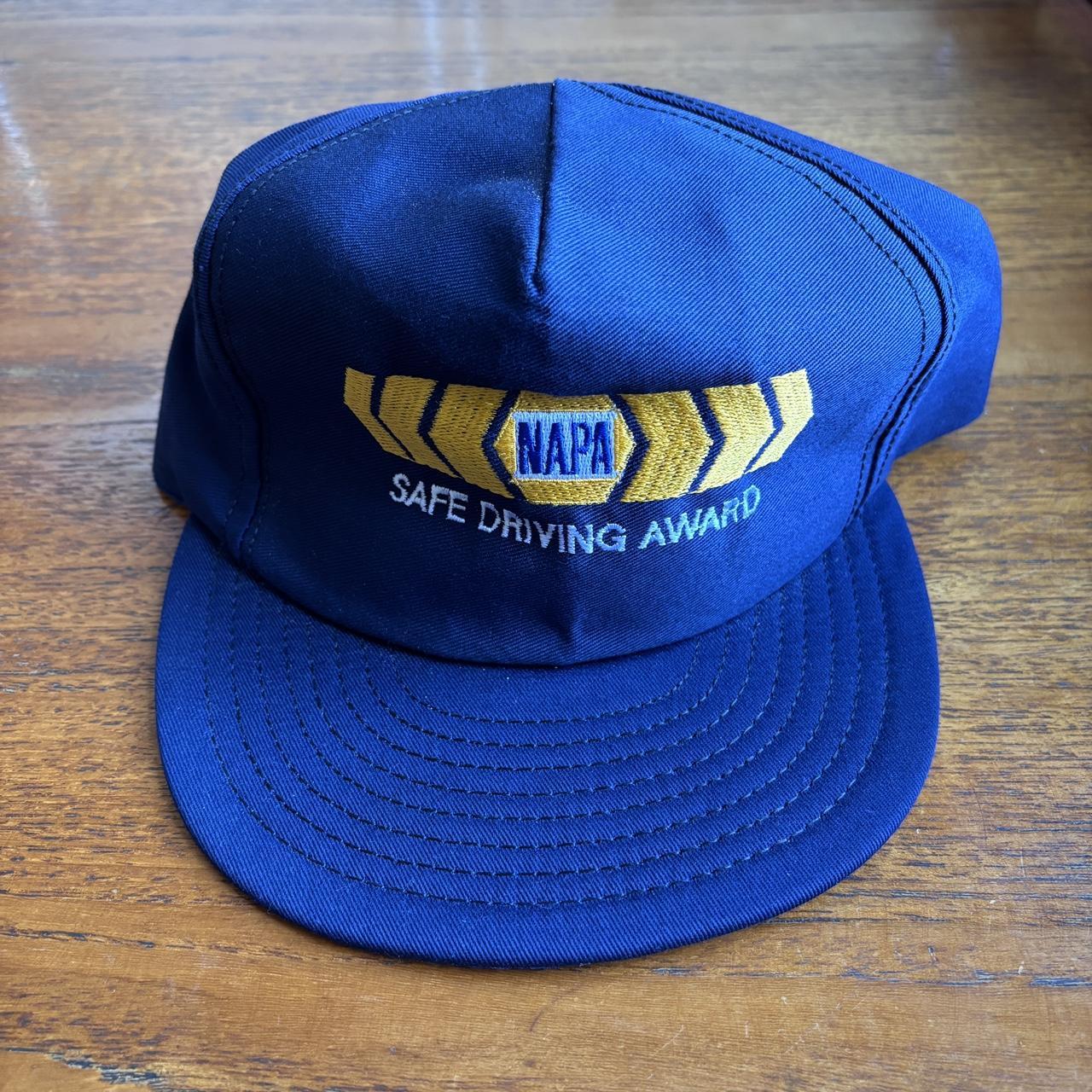 Vintage 90s USA Napa tools safe driving award automobile motor graphic cap