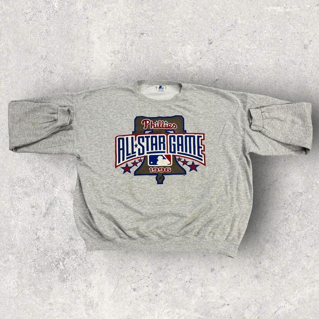 Vintage 90s USA Philadelphia Phillies MLB baseball All Star Game 1996 graphic sweatshirt