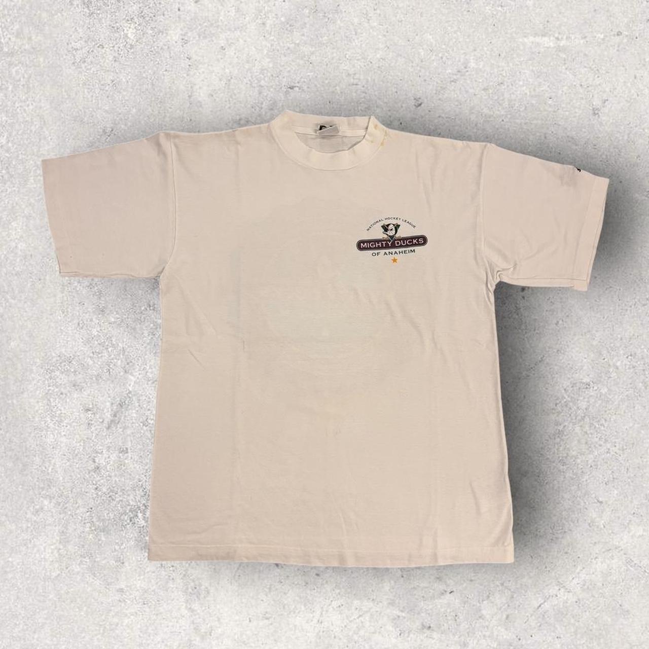Vintage 90s USA Anaheim Mighty Ducks NHL ice hockey graphic t-shirt