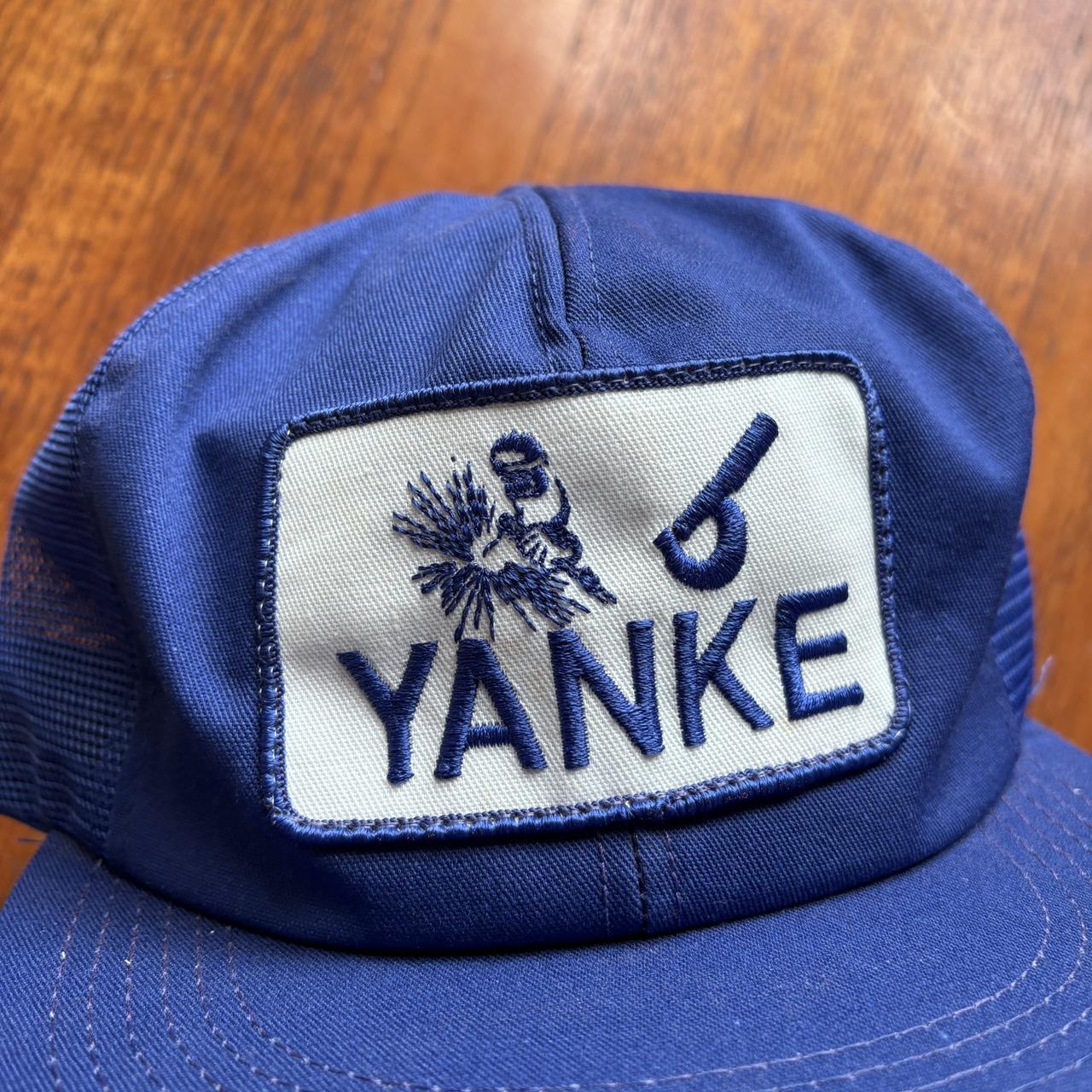 Vintage 90s USA Yanke welding graphic trucker cap
