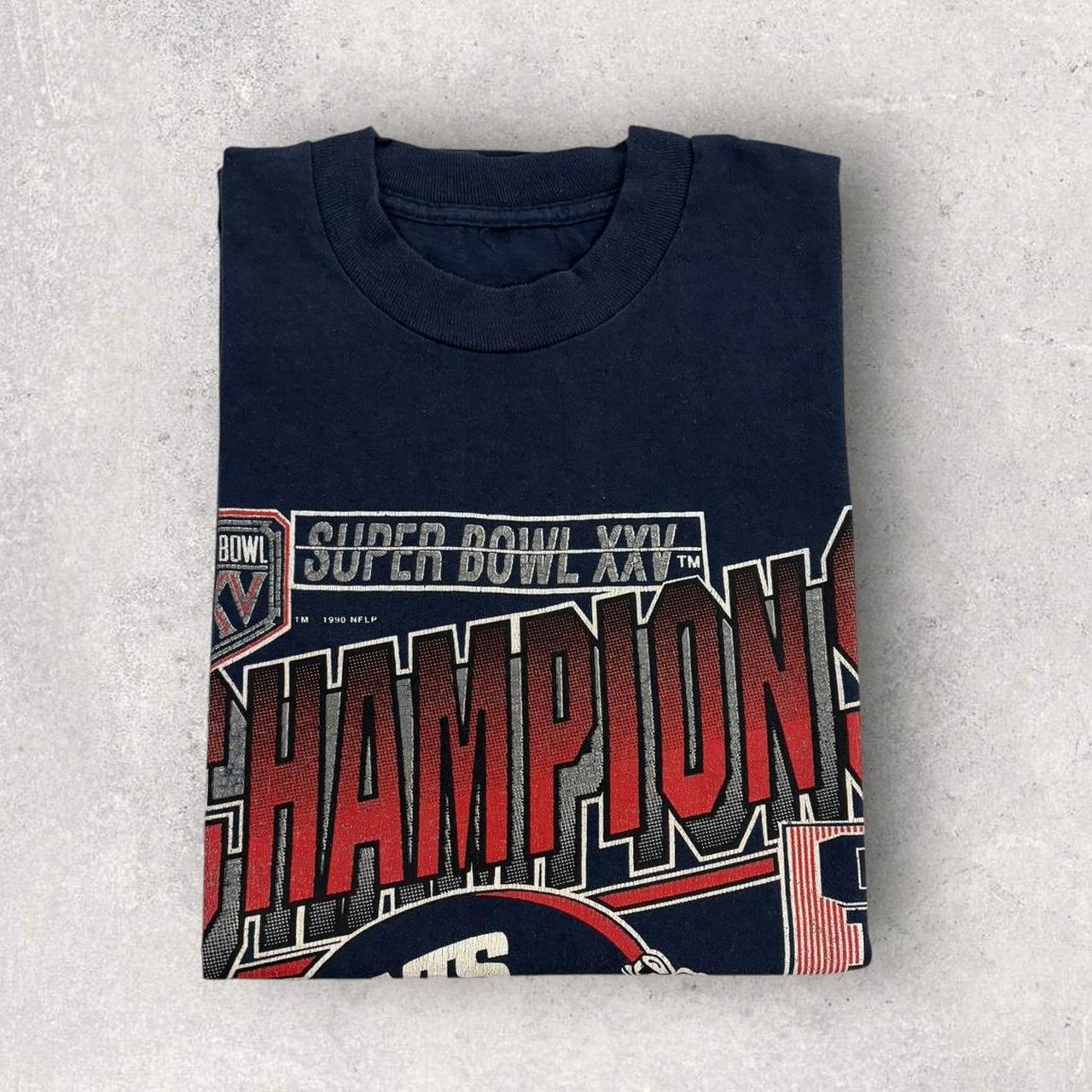 Vintage 90s USA New York Giants Super Bowl 25 champions NfL American Football t-shirt