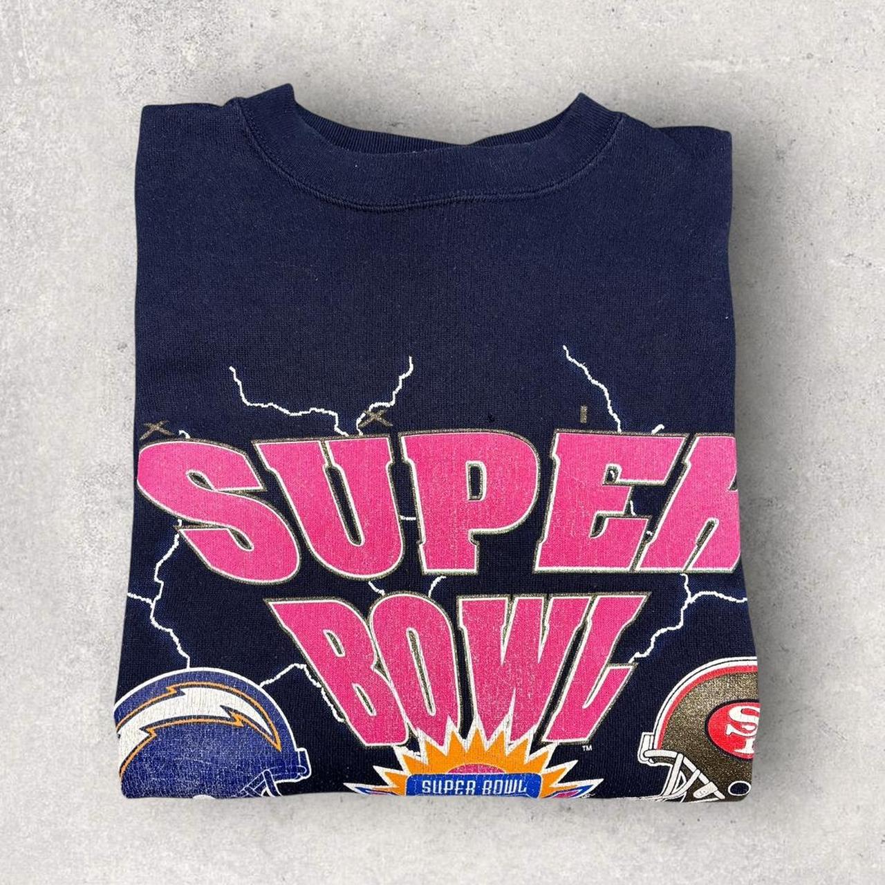 Vintage 90s USA Super Bowl 29 NFL American Football Chargers 49ers sweatshirt