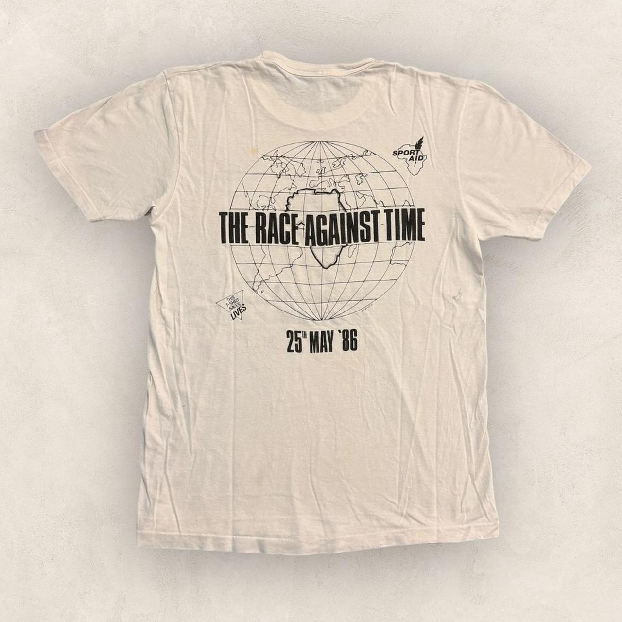 Vintage 80s USA Live Aid Sport Aid charity graphic t-shirt