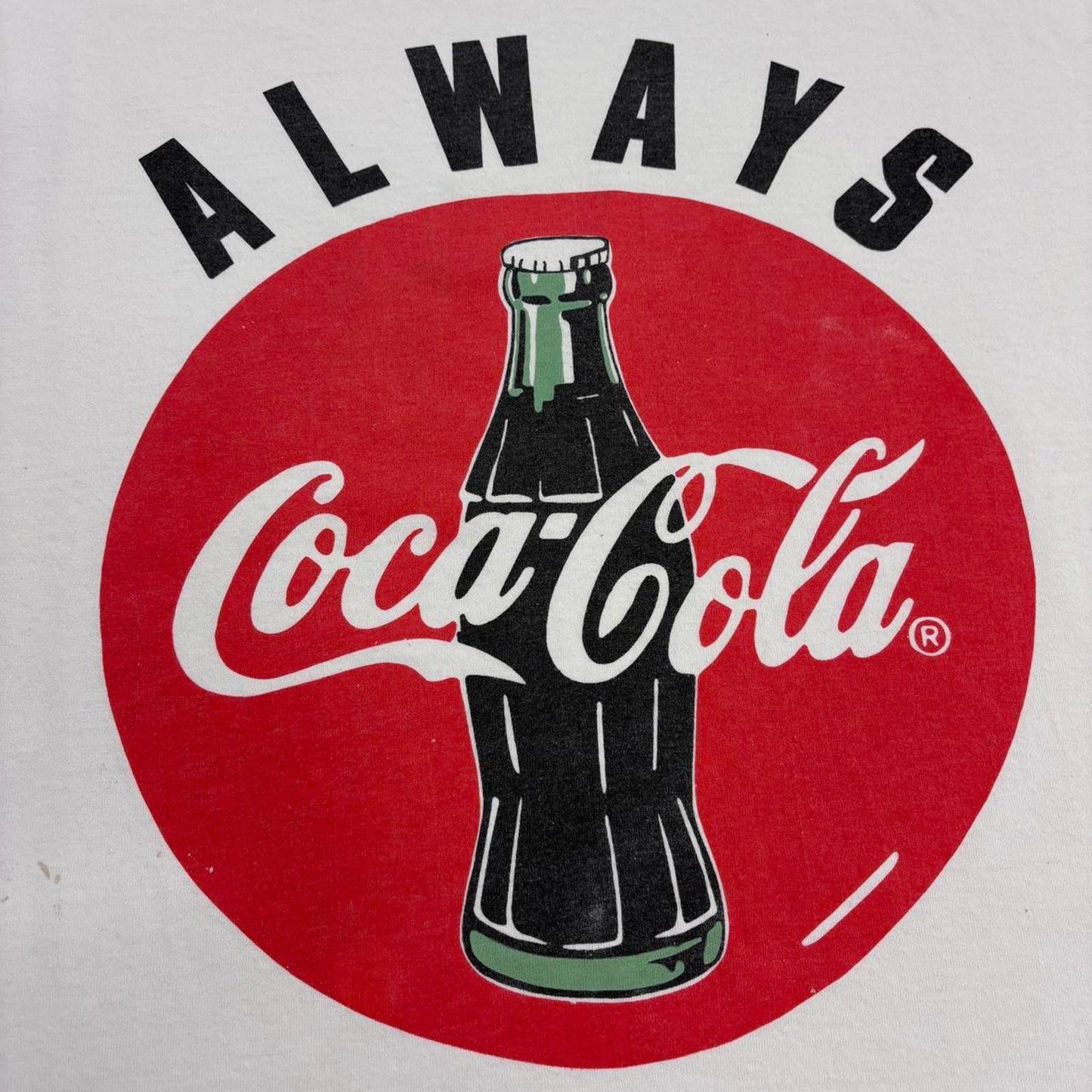 Vintage 90s USA Coca Cola Coke soda soft drink promotional t-shirt
