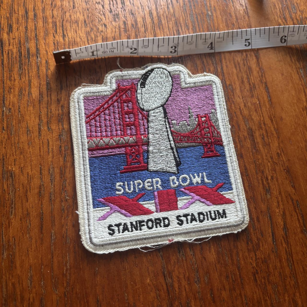 Vintage 80s USA Super Bowl 19 NFL American Football embroidered patch