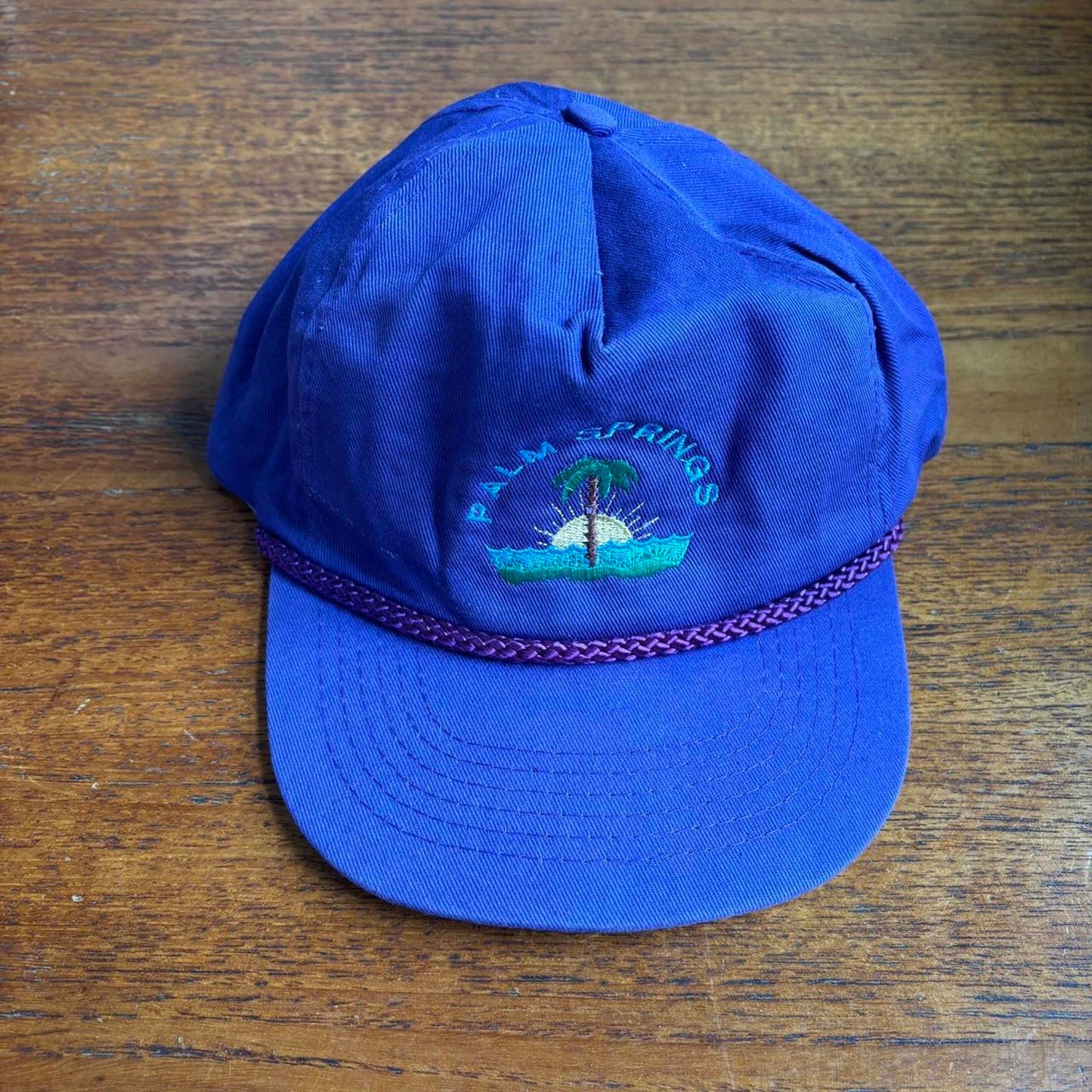 Vintage 90s USA Palm Springs California tourist souvenir graphic cap