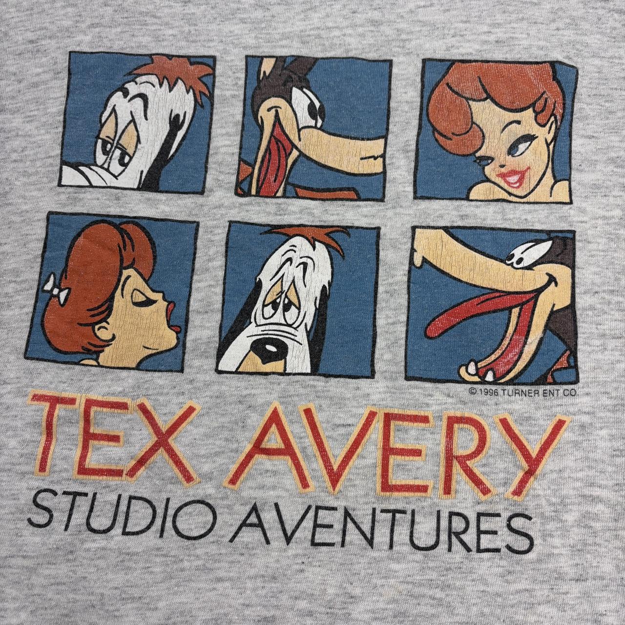 Vintage 90s USA Tex Avery Studio Adventures cartoon illustration graphic t-shirt