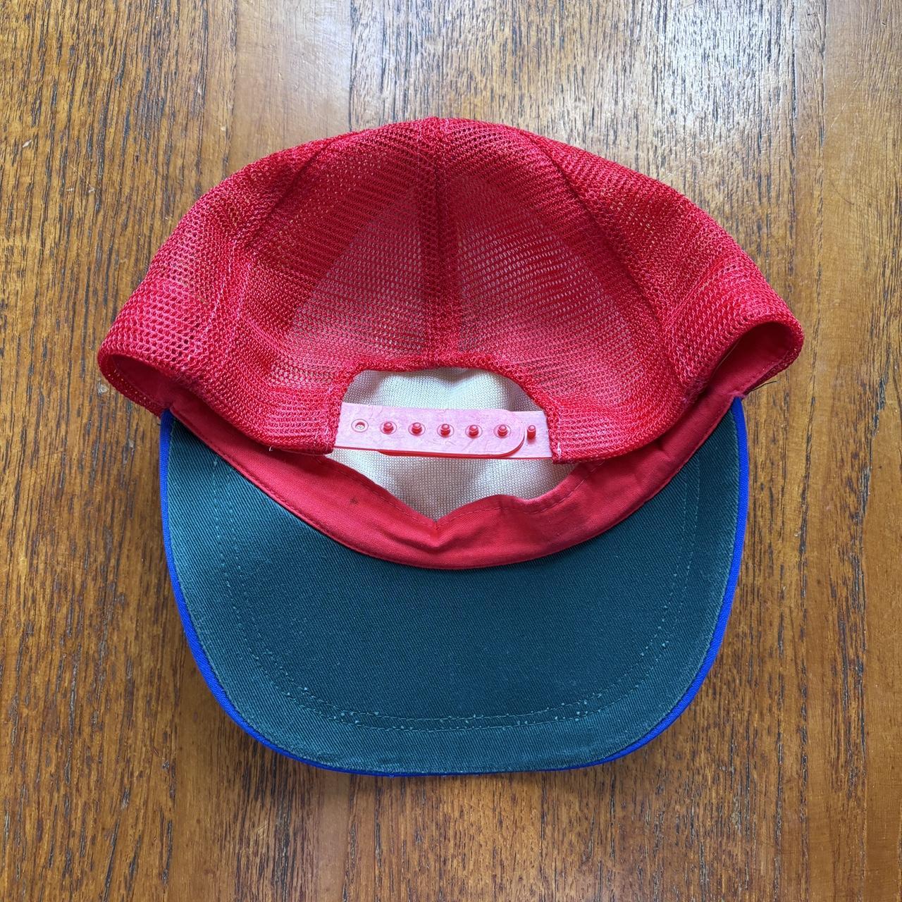 Vintage 90s USA Slechten motorbike exhaust pipe automobile graphic trucker cap