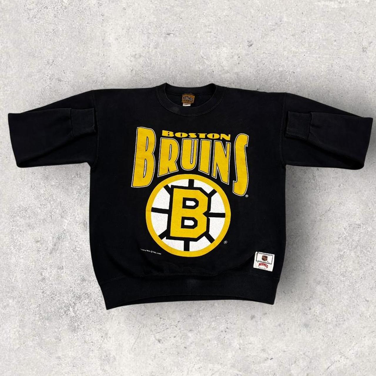Vintage 90s USA Boston Bruins NHL ice hockey graphic sweatshirt