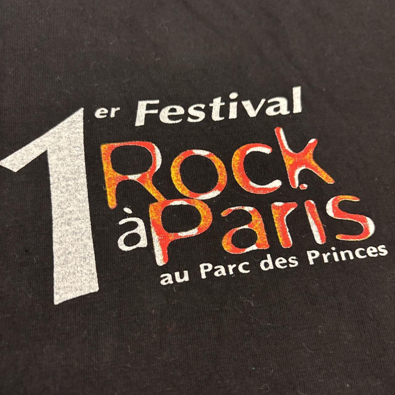 Vintage 90s USA Paris Rock Festival at Parc des Princes graphic band t-shirt