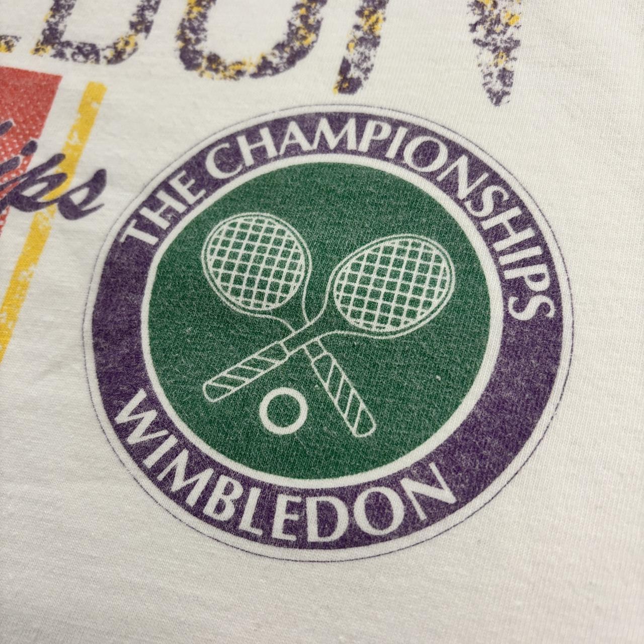 Vintage 90s Wimbledon Tennis tournament the championships London graphic t-shirt