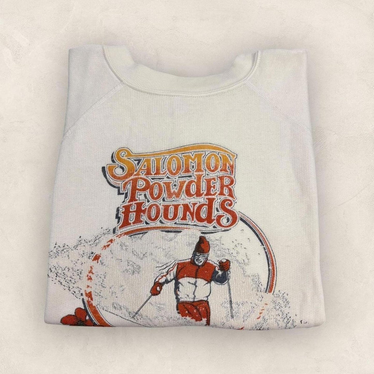 Vintage 90s Salomon powder hounds ski snowboard winter sports sweatshirt