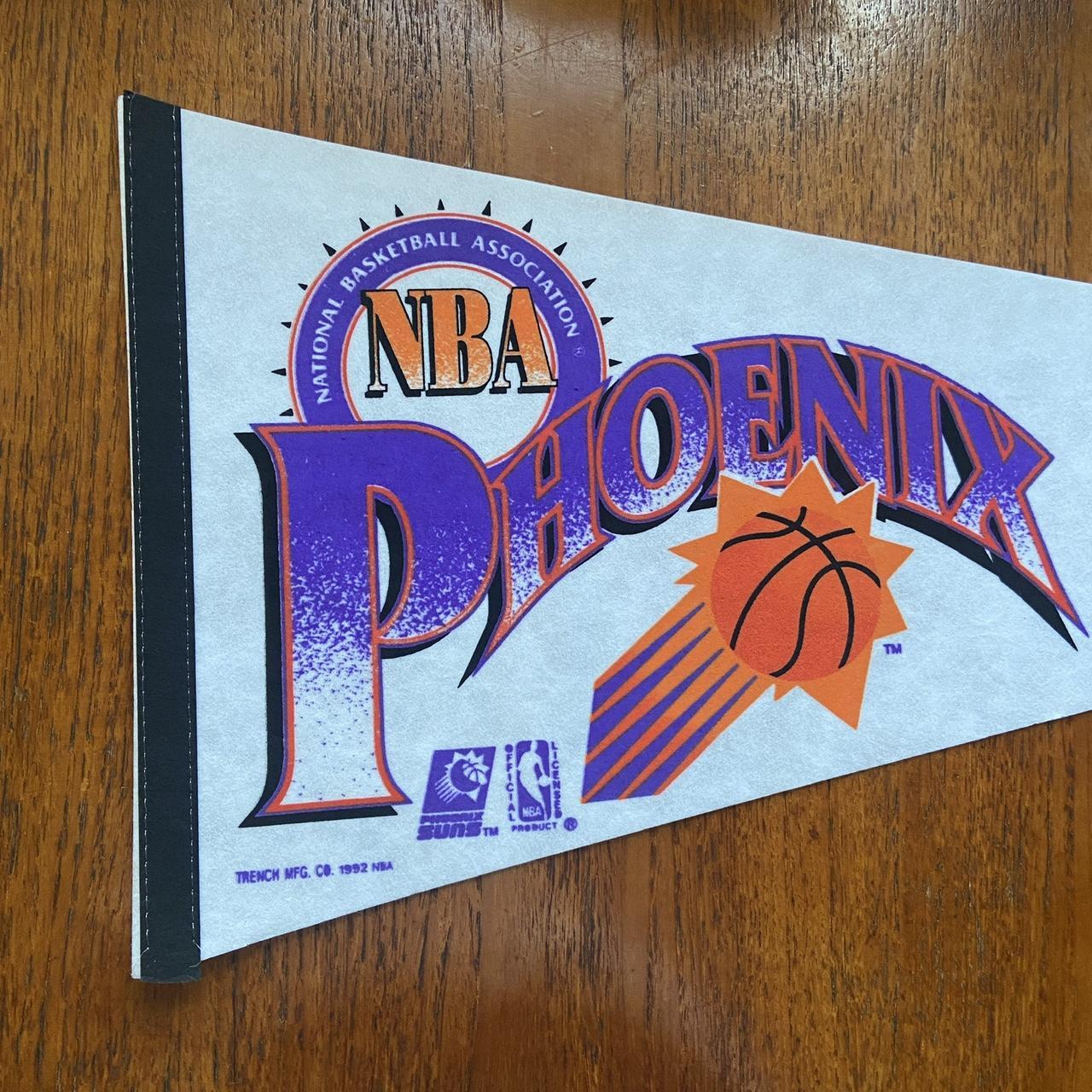 Vintage 90s USA Phoenix Suns NBA basketball felt pennant