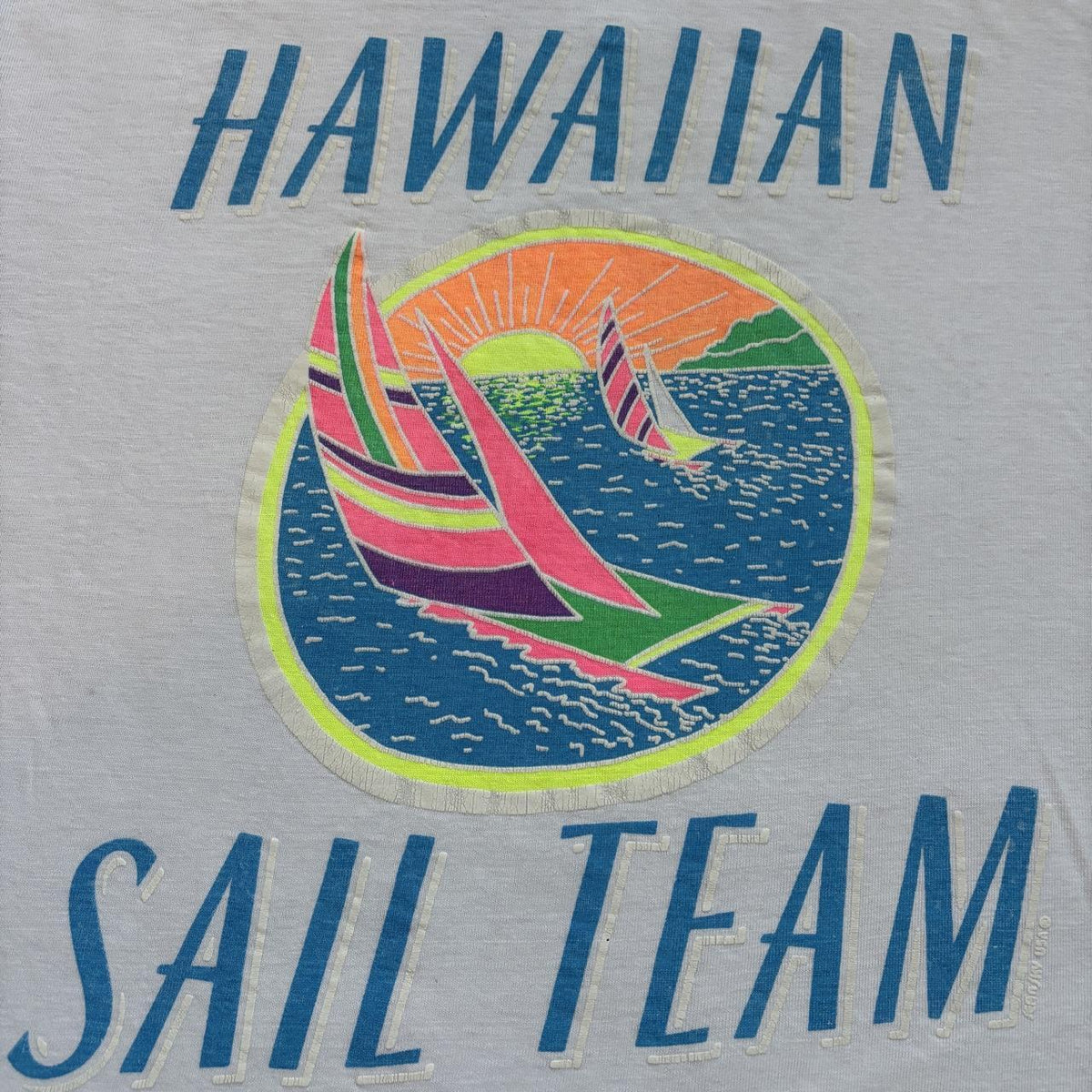 Vintage 90s USA Hawaiian sail team sailing t-shirt
