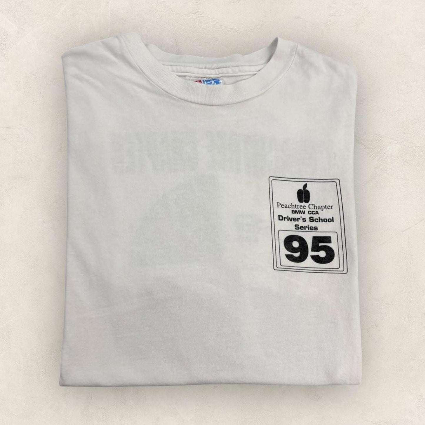 Vintage 90s USA motorsports driving school BMW Peachtree Chapter t-shirt