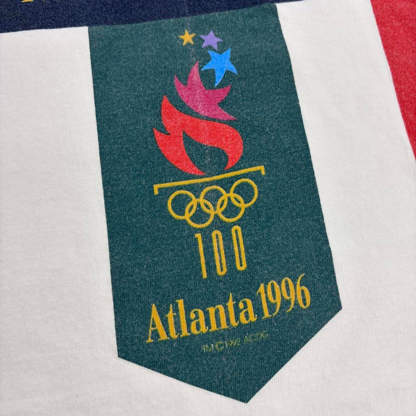 Vintage 90s USA Atlanta Olympics centennial games athletics graphic t-shirt