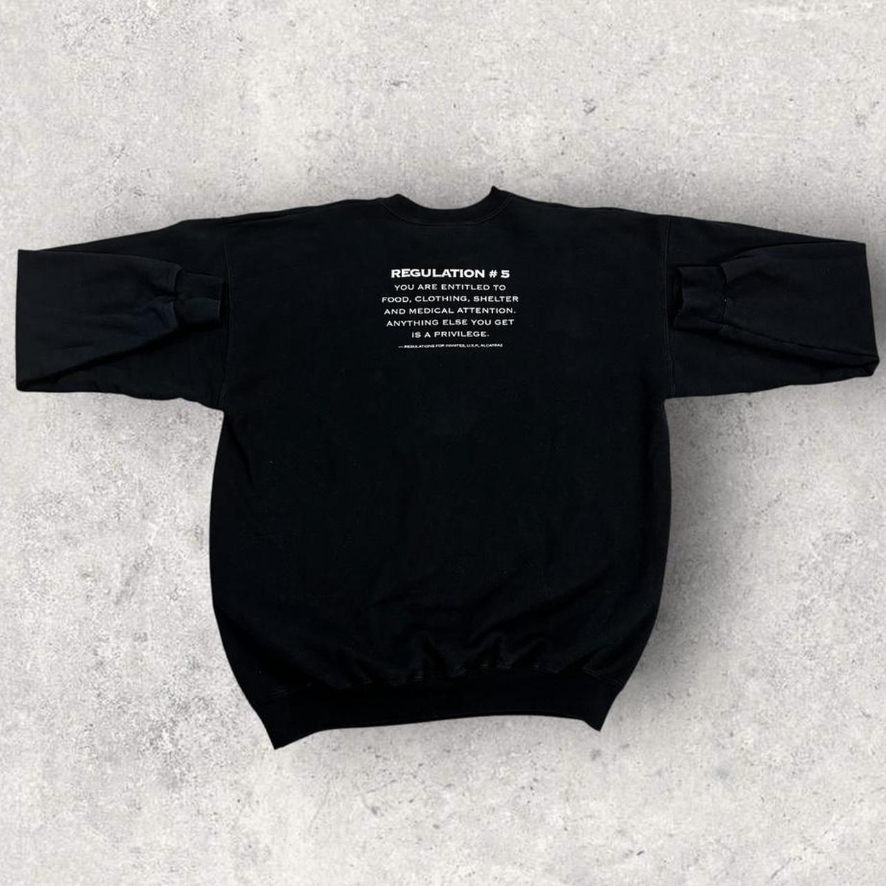 Vintage Y2K Alcatraz jail penitentiary San Francisco tourist souvenir graphic sweatshirt