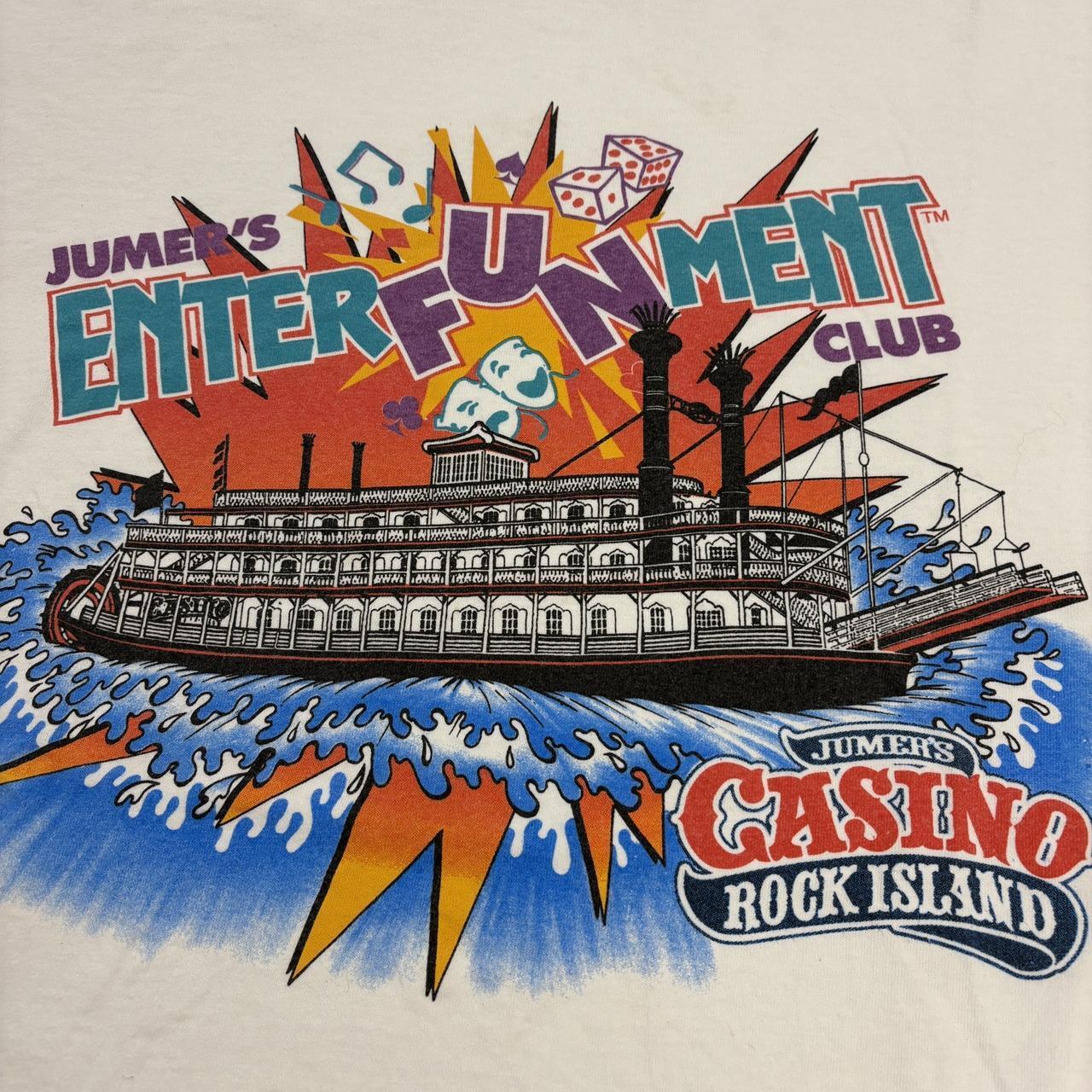 Vintage 90s USA Jumer’s casino hotel rock island Illinois t-shirt